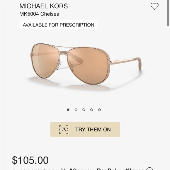 Michael Kors Chelsea Rose gold sunglasses - Picture 5 of 7